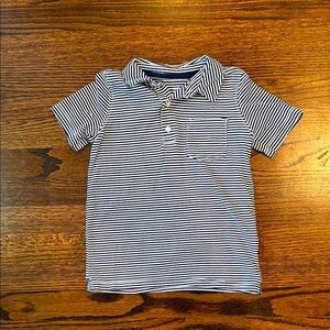 Carter's Navy and White Striped Polo